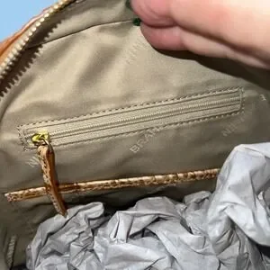 Brahmin Nola Honey Brown Melbourne Embossed Leather Backpack V37 151 00960 Brahmin | Bags | Brahmin Nola Honey Brown Melbourne Embossed  main image 3